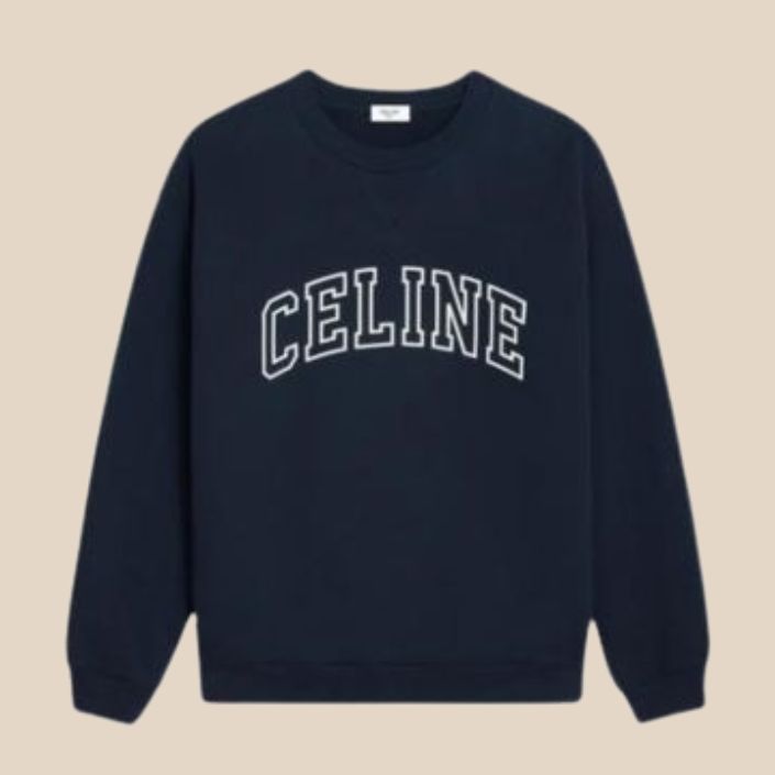 Celine Loose Sweatshirt In Cotton Fleece