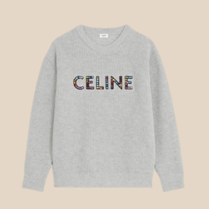 Celine Oversized Embroidered Sweatshirt