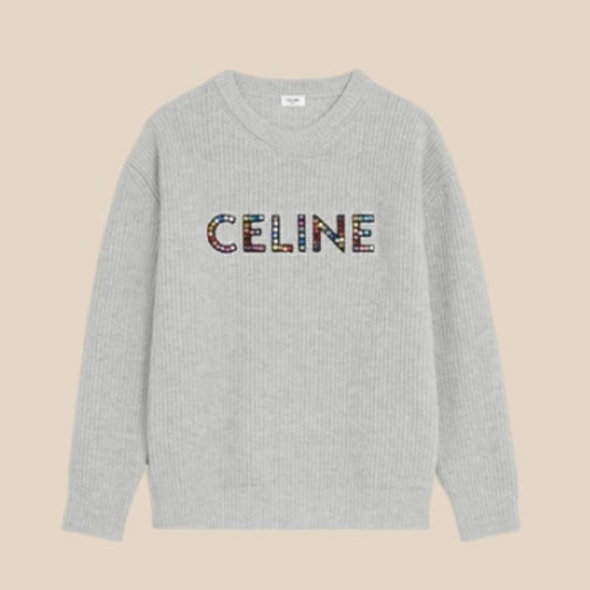 Celine Oversized Embroidered Sweatshirt