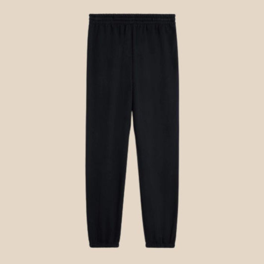 Celine 16 Track Pants In Cotton Fleece Black / White