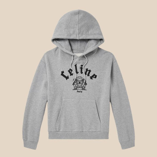 Celine Homme Cropped Logo-Embroidered Cotton-Jersey Hoodie
