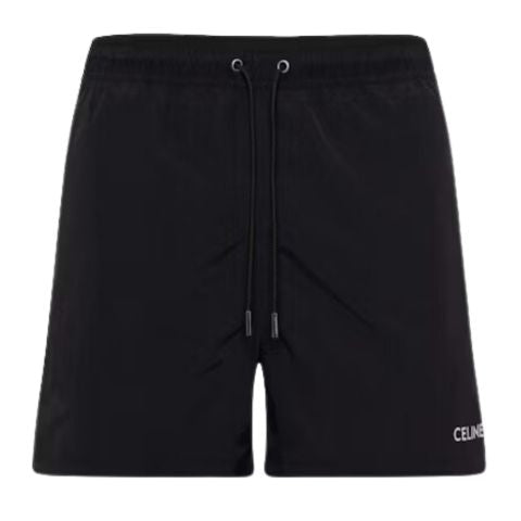 Celine Nylon Swim Shorts Black